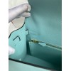Hermes Kelly Sellier 32 Handmade Bag Blue Atoll Black Epsom Calfskin