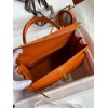Hermes Kelly Sellier 28 Handmade Bag In Orange Epsom Calfskin