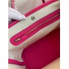 Hermes Garden Party 30 Handmade Bag in Rose Red Clemence Leather