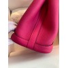 Hermes Garden Party 30 Handmade Bag in Rose Red Clemence Leather