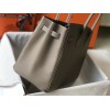 Hermes Birkin 35 Bag in Tourterelle Clemence Leather with GHW
