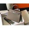 Hermes Kelly 25cm Sellier Bag in Taupe Epsom Calfskin PHW