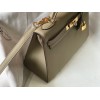 Hermes Kelly 32cm Sellier Bag in Tourterelle Epsom Calfskin GHW