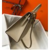 Hermes Kelly 32cm Sellier Bag in Tourterelle Epsom Calfskin GHW
