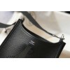 Hermes Evelyne III Mini Bag In Black Clemence Leather