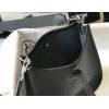 Hermes Evelyne III Mini Bag In Black Clemence Leather
