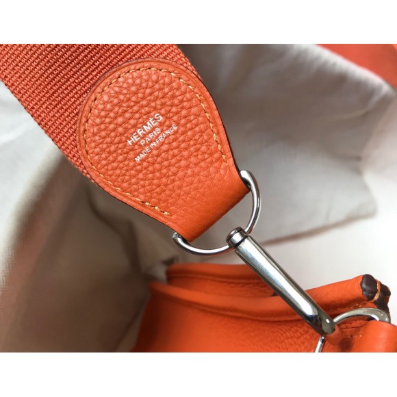 H**mes evelyne iii 29 bag in orange clemence leather