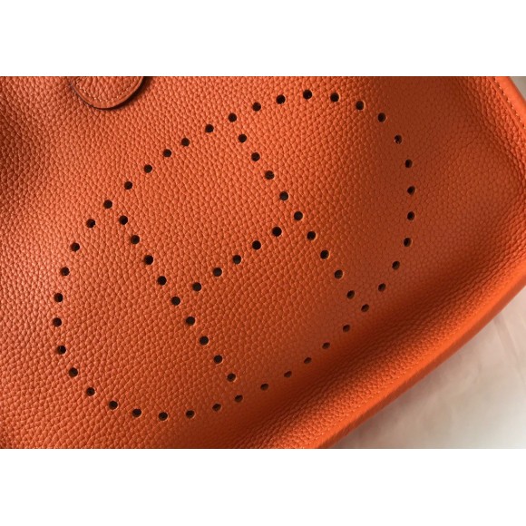 H**mes evelyne iii 29 bag in orange clemence leather