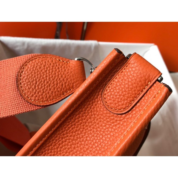 H**mes evelyne iii 29 bag in orange clemence leather