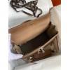 Hermes Kelly Lakis 32 Handmade Bag In Taupe Swift Calfskin