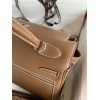 Hermes Kelly Lakis 32 Handmade Bag In Taupe Swift Calfskin