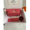 Hermes Kelly Danse II Handmade Bag In Rose Lipstick Evercolor Calfskin