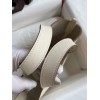 Hermes In The Loop 18 Handmade Bag in Craie Clemence Leather