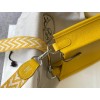 Hermes Evelyne III Mini Bag In Yellow Clemence Leather