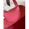 Hermes In The Loop 18 Handmade Bag in Rose Lipstick Clemence Leatherther