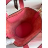 Hermes In The Loop 18 Handmade Bag in Rose Lipstick Clemence Leatherther