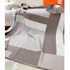 Hermes H Riviera Blanket in Beige Wool and Cashmere