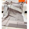 Hermes H Riviera Blanket in Beige Wool and Cashmere