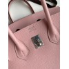 Hermes Birkin 25 Retourne Handmade Bag In Rose Sakura Epsom Calfskin