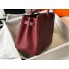 Hermes Birkin 30 Bag in Bordeaux Clemence Leather with GHW