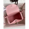 Hermes Lindy 26 Handmade Bag In Rose Sakura Clemence Leather