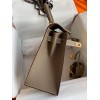 Hermes Kelly Sellier 28 Handmade Bag In Taupe Epsom Calfskin