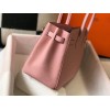Hermes Birkin 35 Bag in Pink Clemence Leather with GHW
