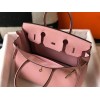 Hermes Birkin 35 Bag in Pink Clemence Leather with GHW