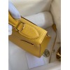 Hermes Kelly Sellier 28 Handmade Bag In Jaune Ambre Epsom Calfskin