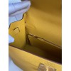 Hermes Kelly Sellier 28 Handmade Bag In Jaune Ambre Epsom Calfskin
