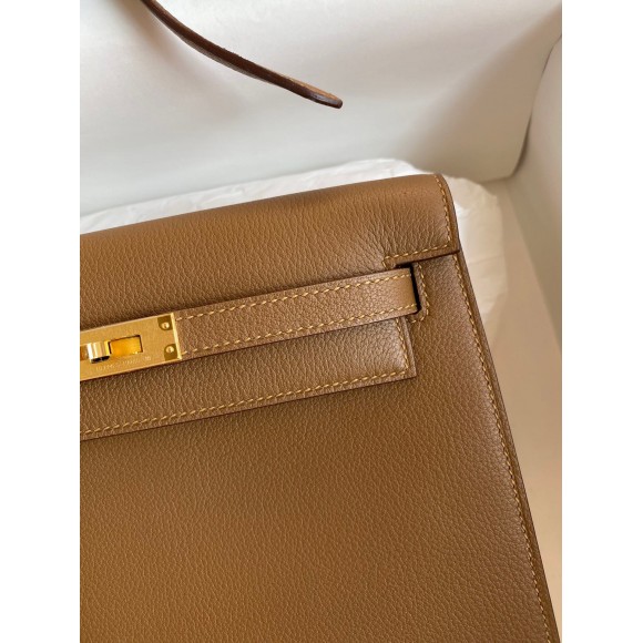 H**mes kelly danse ii bag in beige de weimar evercolor calfskin