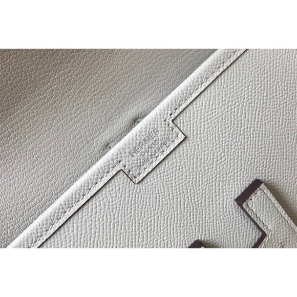 H**mes jige elan 29 clutch bag in beton epsom leather