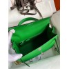 Hermes Kelly Sellier 28 Handmade Bag In Bamboo Epsom Calfskin