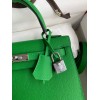 Hermes Kelly Sellier 28 Handmade Bag In Bamboo Epsom Calfskin