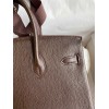 Hermes Birkin 25 Retourne Handmade Bag In Chocolat Chevre Mysore Leather