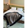 Hermes Avalon III Throw Blanket in Black Wool and Cashmere