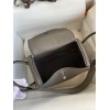 Hermes Lindy 26 Handmade Bag In Etain Clemence Leather
