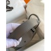 Hermes Lindy 26 Handmade Bag In Etain Clemence Leather