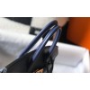 Hermes Birkin 25 Bag In Navy Blue Clemence Leather with GHW