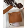 Hermes Kelly Danse II Handmade Bag In Gold Evercolor Calfskin