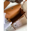 Hermes Kelly Danse II Handmade Bag In Gold Evercolor Calfskin