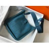 Hermes Evelyne III 29 Bag In Blue Jean Clemence Leather