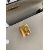 Hermes Kelly Sellier 28 Handmade Bag In Gris Asphalt Epsom Calfskin