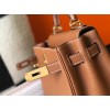 Hermes Kelly 32cm Retourne Bag in Gold Clemence Leather GHW