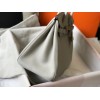 Hermes Birkin 35 Bag in Pearl Grey Clemence Leather with GHW