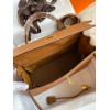 Hermes Kelly Sellier 32 Handmade Bag In Gold Epsom Calfskin