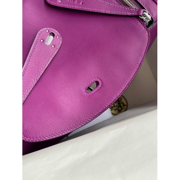 Hermes Lindy 26 Handmade Bag In Anemone Swift Calfskin Hermes Lindy 26 Handmade Bag In Anemone Swift Calfskin