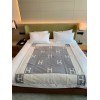 Hermes Avalon Throw Blanket in Grey Wool and Cashmere