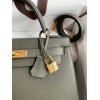 Hermes Kelly Sellier 28 Handmade Bag In Vert De Gris Epsom Calfskin