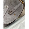 Hermes Lindy 26 Handmade Bag In Ebene Clemence Leather